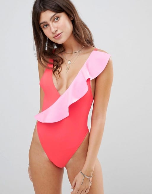 Maillot de bain 1 piece asymetrique